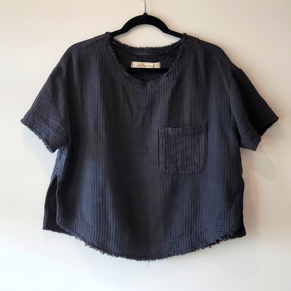 We The Free XS Oversized Top T Shirt Black - Picture 2 of 4